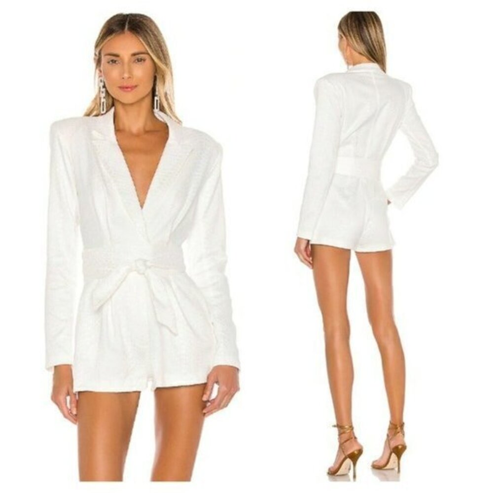 Michael Costello x REVOLVE Harley Romper - Ivory